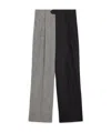 Celine Wool Splicing Details Casual Pants In Black