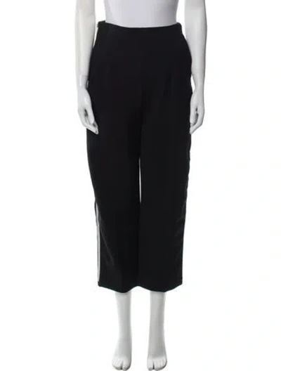 Pre-owned Celine Wool Straight Leg Pants In Black