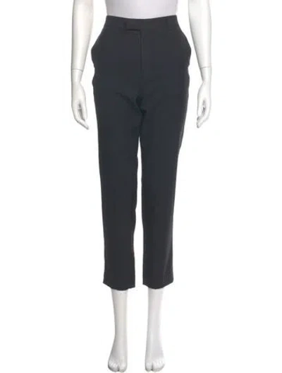 Pre-owned Celine Wool Straight Leg Pants In Black