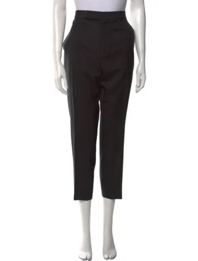 Pre-owned Celine Wool Straight Leg Pants In Black