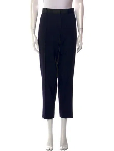 Pre-owned Celine Wool Straight Leg Pants In Black