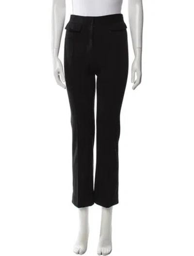 Pre-owned Celine Wool Straight Leg Pants In Black