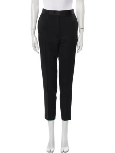 Pre-owned Celine Wool Straight Leg Pants In Black