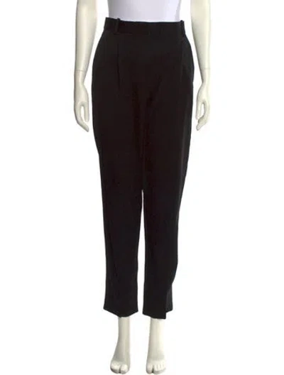 Pre-owned Celine Wool Straight Leg Pants In Black