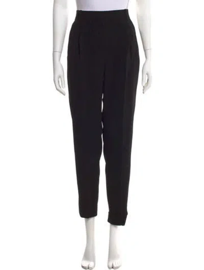 Pre-owned Celine Wool Straight Leg Pants In Black