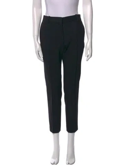 Pre-owned Celine Wool Straight Leg Pants In Black