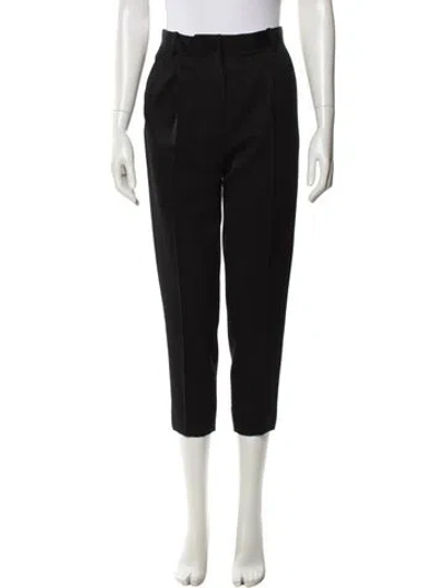 Pre-owned Celine Wool Straight Leg Pants In Black