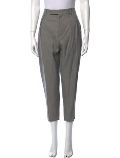 Pre-owned Celine Wool Straight Leg Pants In Black