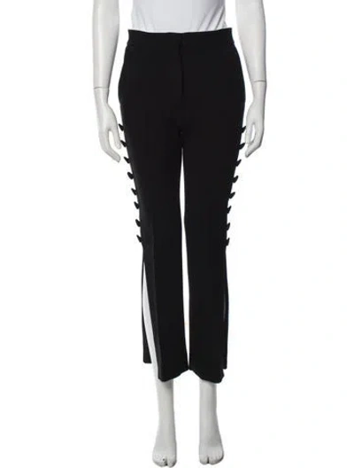 Pre-owned Celine Wool Straight Leg Pants In Black