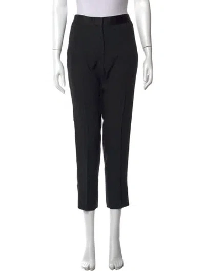 Pre-owned Celine Wool Straight Leg Pants In Black