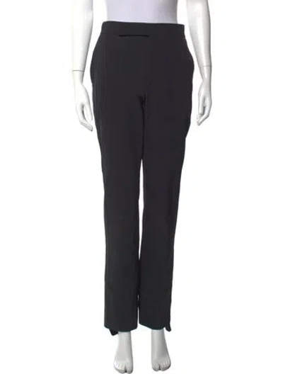 Pre-owned Celine Wool Straight Leg Pants In Black
