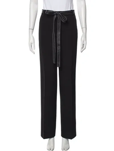 Pre-owned Celine Wool Straight Leg Pants In Black