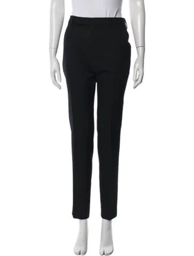 Pre-owned Celine Wool Straight Leg Pants In Blue