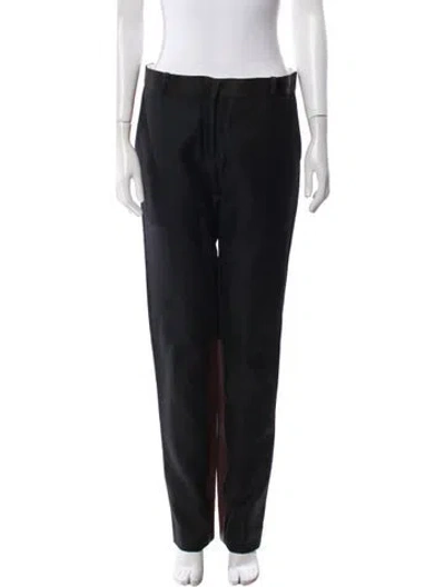 Pre-owned Celine Wool Straight Leg Pants In Multi