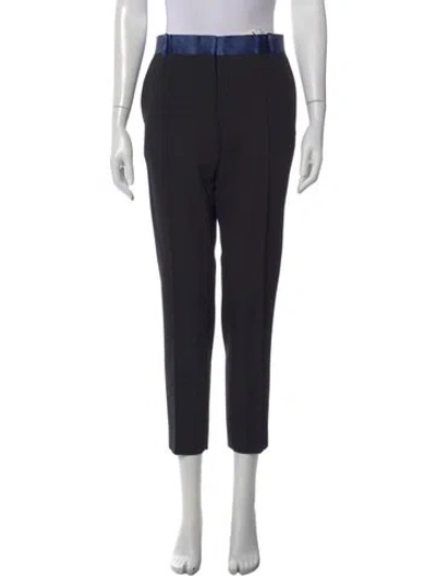 Pre-owned Celine Wool Straight Leg Pants In Multi