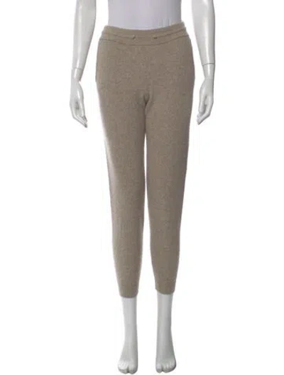 Pre-owned Celine Wool Straight Leg Pants In Neutral