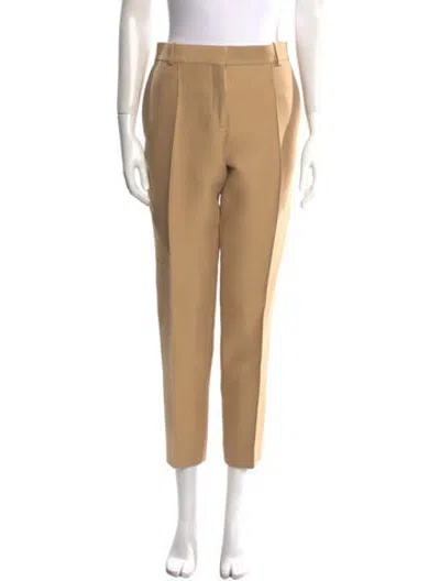 Pre-owned Celine Wool Straight Leg Pants In Neutrals