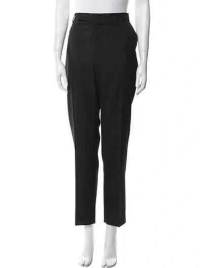 Pre-owned Celine Wool Straight Leg Pants W/ Tags In Black