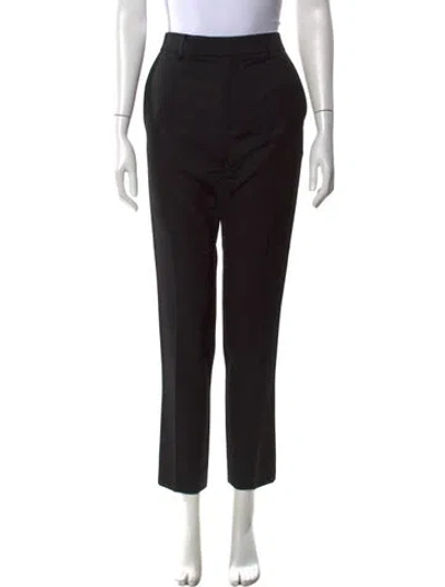 Pre-owned Celine Wool Straight Leg Pants W/ Tags In Black
