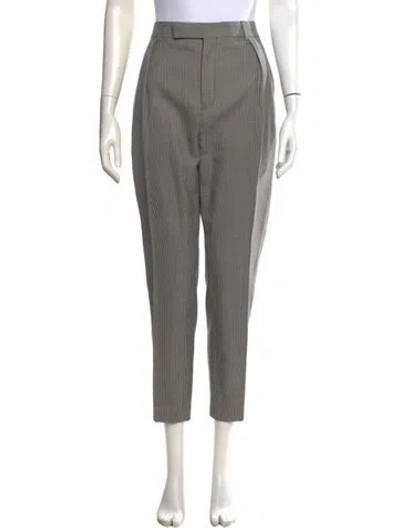 Pre-owned Celine Wool Straight Leg Pants In White