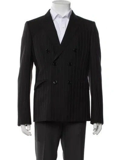Pre-owned Celine Wool Striped Blazer In Brown