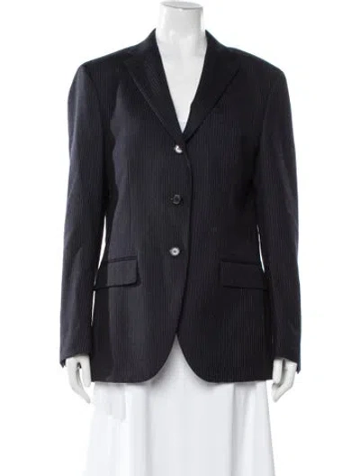Pre-owned Celine Wool Striped Blazer In Multi