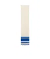 Celine Wool Striped Scarf In Off-white/lightning Blue