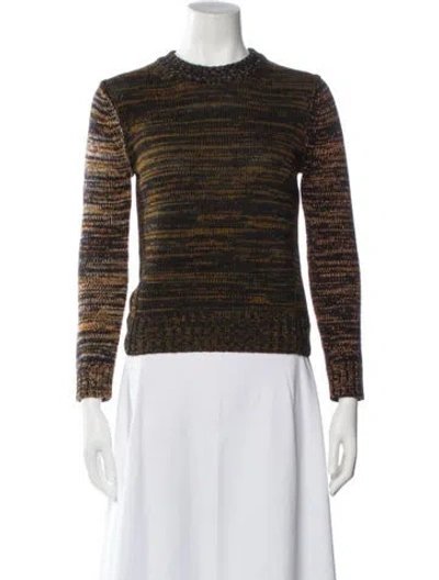 Pre-owned Celine Wool Striped Sweater In Brown