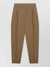 Celine Montauk Wool-blend Pants In Brown