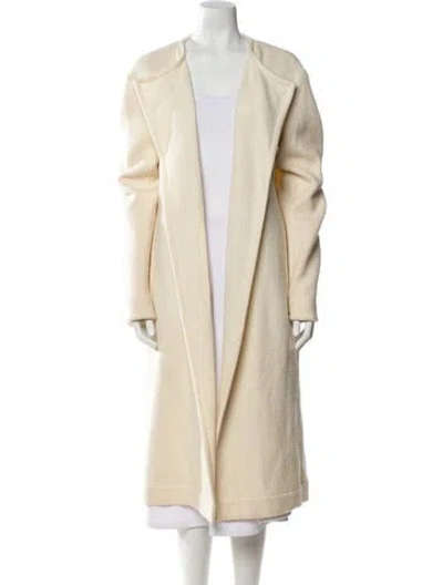 Pre-owned Celine Wool Trench Coat In Neutral