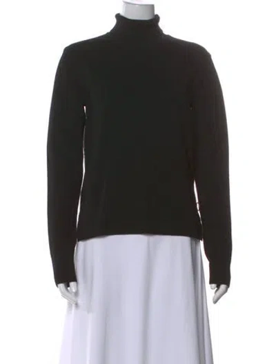 Pre-owned Celine Wool Turtleneck Sweater In Black