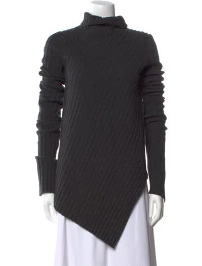 Pre-owned Celine Wool Turtleneck Sweater In Gray