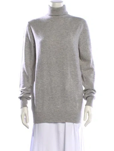 Pre-owned Celine Wool Turtleneck Sweater In Gray