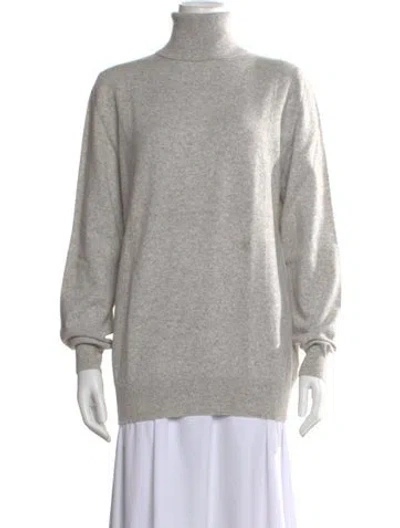 Pre-owned Celine Wool Turtleneck Sweater In Gray