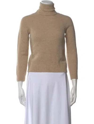 Pre-owned Celine Wool Turtleneck Sweater In Neutral