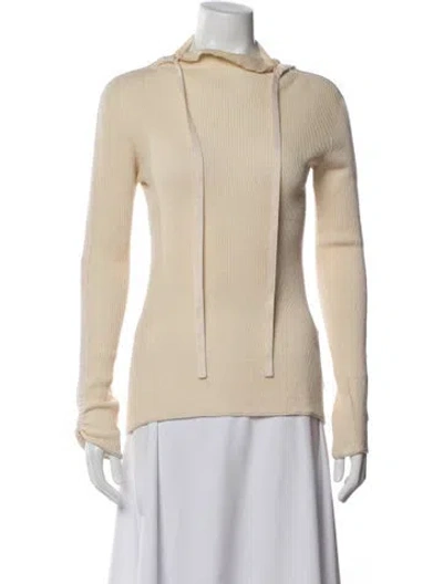 Pre-owned Celine Wool Turtleneck Sweater In Neutrals