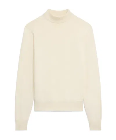 Celine Wool Turtleneck Sweater In Nude