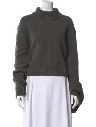Pre-owned Celine Wool Turtleneck Sweater W/ Tags In Grey