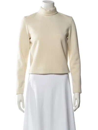 Pre-owned Celine Wool Turtleneck Sweatshirt In Neutral