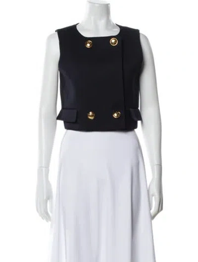 Pre-owned Celine Wool Vest In Blue