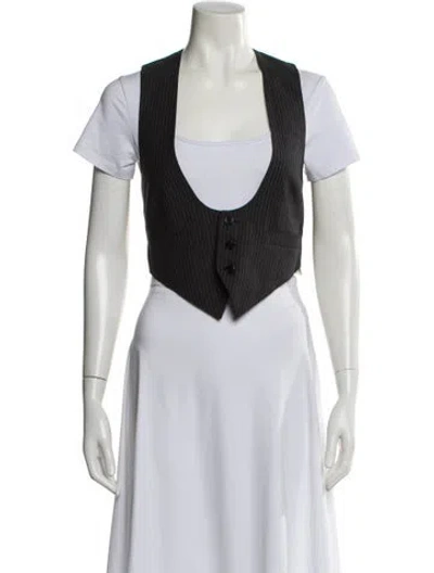 Pre-owned Celine Wool Vest In Gray