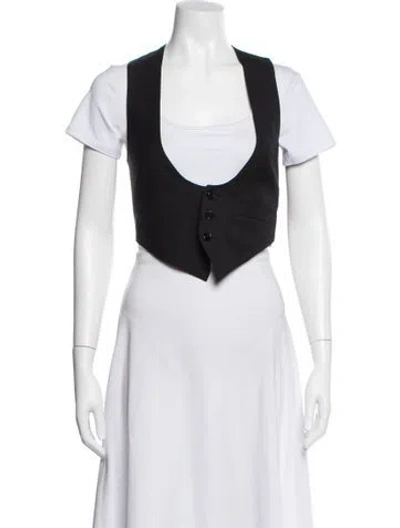 Pre-owned Celine Wool Vest In Gray