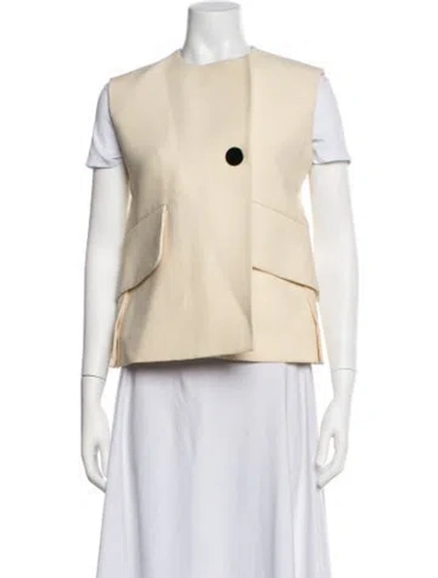 Pre-owned Celine Wool Vest W/ Tags In Neutrals