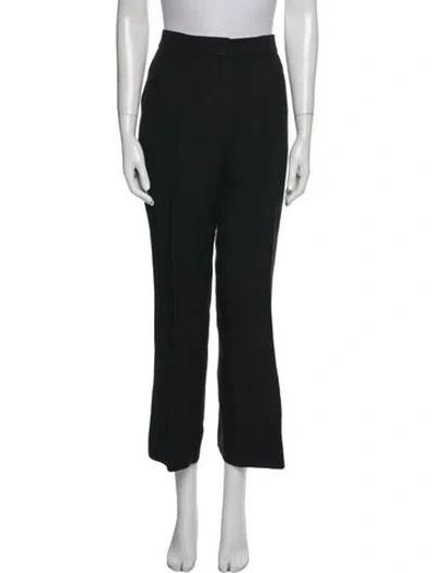 Pre-owned Celine Wool Wide Leg Pants In Black