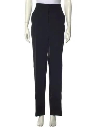 Pre-owned Celine Wool Wide Leg Pants In Black