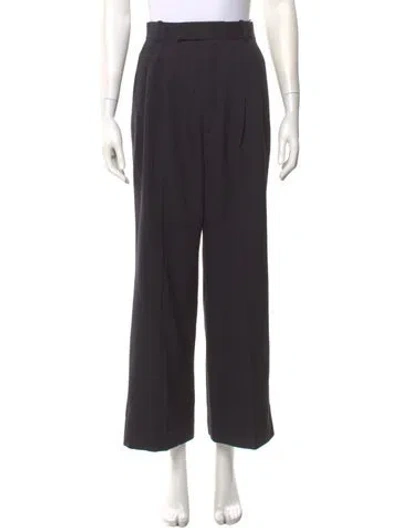 Pre-owned Celine Wool Wide Leg Pants In Gray
