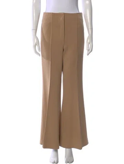 Pre-owned Celine Wool Wide Leg Pants In Neutral