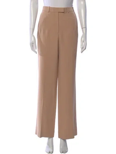 Pre-owned Celine Wool Wide Leg Pants In Neutral