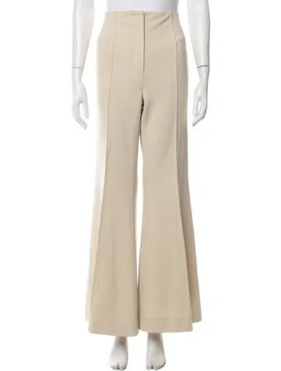 Pre-owned Celine Wool Wide Leg Pants In Neutrals