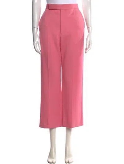 Pre-owned Celine Wool Wide Leg Pants In Pink